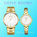 Conjunto de relógios de casal Curren para homem e mulher Relógio minimalista masculino 2021 Relogio masculino Relógio de pulso empresarial para amantes